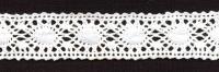 0097F белый кружево вязанное 26мм (намотка 20 ярдов = 18,3 метров)