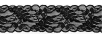 1026 черный кружево-стрейч 60мм (намотка 27,4 метров)