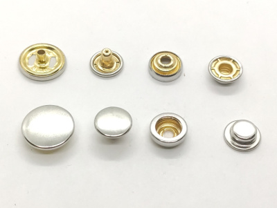  Кнопка нержавеющая DELTA 15х12,5 мм № 501 цв.Никель (уп.20шт) ProKnopka  ТриКатушки