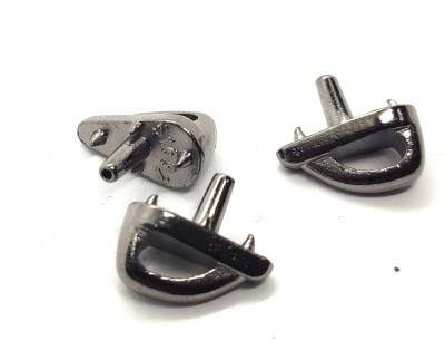  Петля обувная литьё арт.51697 (уп.20шт.)цв.Черный никель "Proknopka"  ТриКатушки