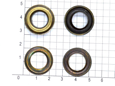  Люверсы №26 12мм сталь Антик (уп.50 шт) Proknopka  ТриКатушки