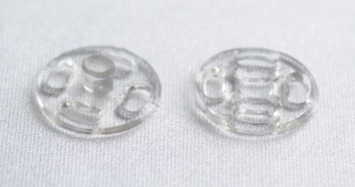  Кнопки круглые №13 цвет прозрачный (упаковка 1000 штук)  ТриКатушки