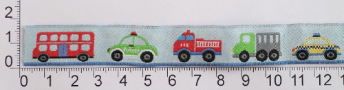  072 Тесьма жаккард 17мм (намотка 9,5 метров)  ТриКатушки