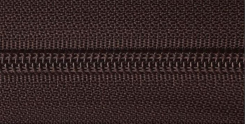  Молния спиральная(Витая) Т5 50 см №304 коричневый ( уп.50 шт.)  ТриКатушки