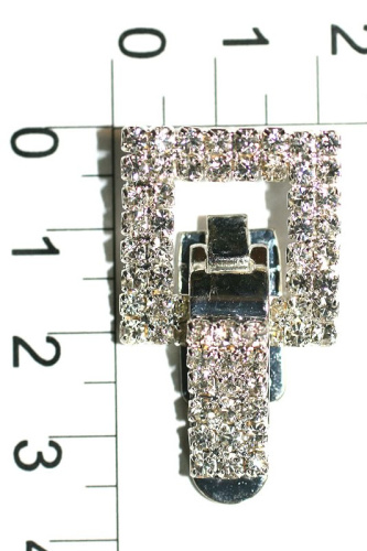  3400 никель Клипса со стразами  ТриКатушки