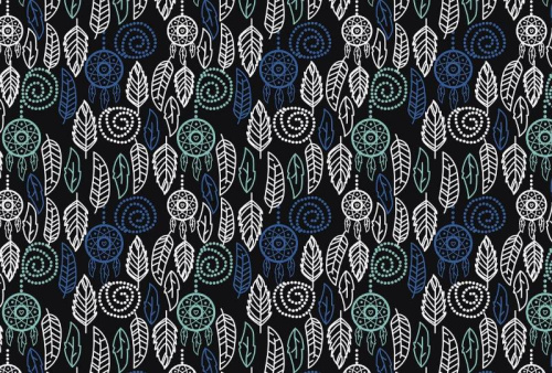  Ткань курточная детская Дьюспо 240T INDIAN-2#71(1)  ТриКатушки