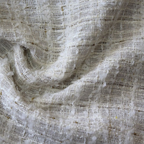  Ткань Костюмная 1106 под CHANEL ленточки люрекс цв. 001  ТриКатушки