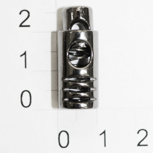  Фиксатор "Н" №8 металл черный никель (упаковка 100 штук)  ТриКатушки