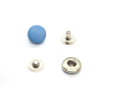  Кнопка с пластиковой крышкой 12,5 мм №54 (уп. 20 шт)цв.168 Голубой ProKnopka  ТриКатушки