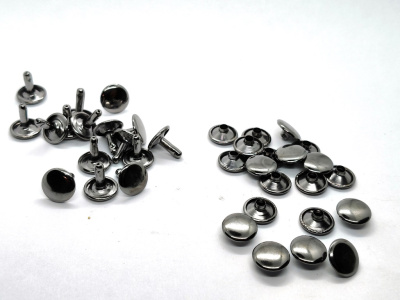  Хольнитены двухсторонние 11 мм №123 Черный Никель(уп.2000шт.) Tals  ТриКатушки