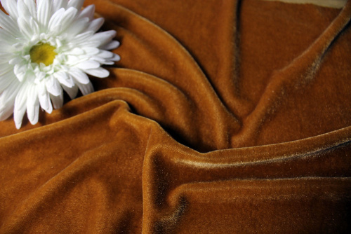  Ткань 3001 Бархат стрейч, ш.150см., №507  ТриКатушки