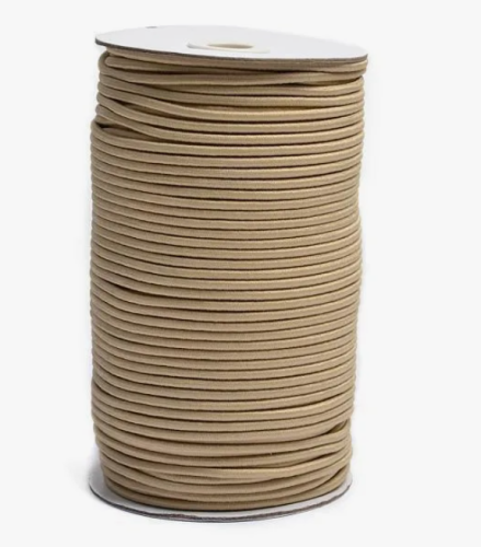  Резинка шляпная 2,5 мм №308 бежевый (рул.100 м)  ТриКатушки