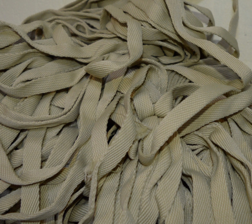  Шнур плоский полиэфирный 15мм (уп.100 м) цв 098 лён  ТриКатушки