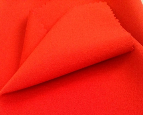  Ткань 2004 Блузочная ТиСи стрейч, цв. 104 красный  ТриКатушки