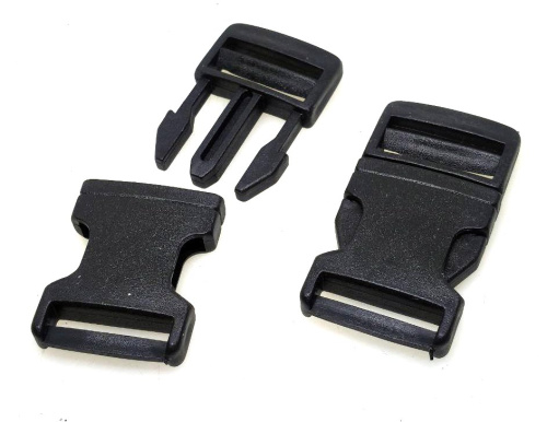  Фастекс (защелка-трезубец) 25мм цв.Черный (уп.10/100 шт) ST  ТриКатушки