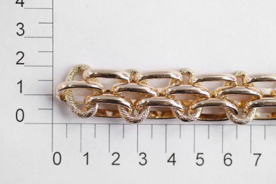  UX 010С цепь алюминий цв. 14К gold (упаковка 10 метров)  ТриКатушки