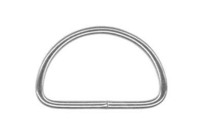  Полукольцо металлическое 20мм цв. никель (уп.1000шт.)  ТриКатушки