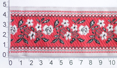  065 Тесьма жаккард 50мм (намотка 9,5 метров)  ТриКатушки