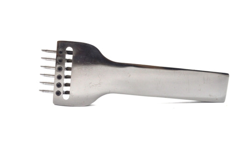  Ручной сменный строчный пробойник круглый 6 зубов (шаг 5мм, д. 1мм) PROKNOPKA  ТриКатушки