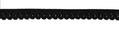  Резинка бельевая 5637 цв. черный 10мм (намотка 144 ярда = 131,7 метра)  ТриКатушки