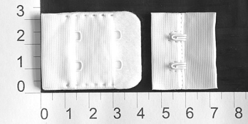  1/2 2х2 белый Застежки-крючки (упаковка 100 штук)  ТриКатушки