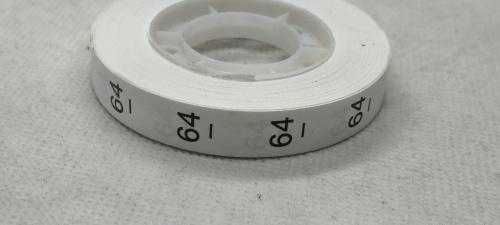  Размерник цв. белый 64 (рул. 1000шт.)  ТриКатушки