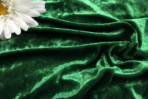  Ткань 3002 Бархат стрейч крэш, ш.160см, цв. 601  ТриКатушки