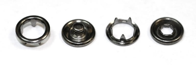  Кнопка металл (нерж), арт.111#, рубашечная, D=7,5мм, цв.Черный Никель  (упаковка 1440 штук)  ТриКатушки