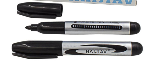  Маркер малый цв.черный по 1 шт  (уп.10шт)  ТриКатушки