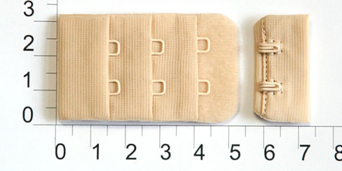  1/2 3х2 бежевый Застежки-крючки (упаковка 100 штук)  ТриКатушки