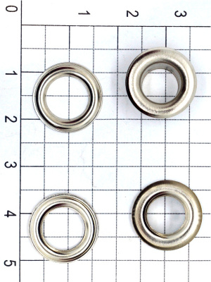  Люверсы №5 8мм сталь никель (уп 100 шт) "Proknopka"  ТриКатушки