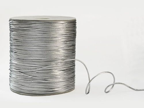  Шнур МН 1мм серебро (упаковка 200м)  ТриКатушки