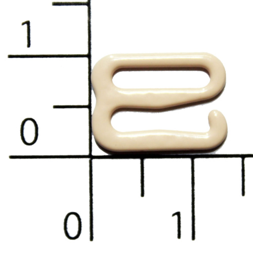  1009В бежевый Крючок металл крашенный ширина=10мм (упаковка 1000 штук)  ТриКатушки