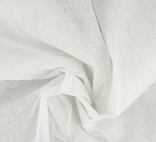  Флизелин клеевой  25 г/м2, TS-025 точечный (ш.90см рул.100м.), цв.белый  ТриКатушки