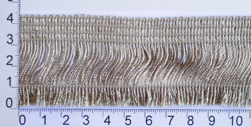  0390-0120 Бахрома 45мм (упаковка 50 метров) золото  ТриКатушки