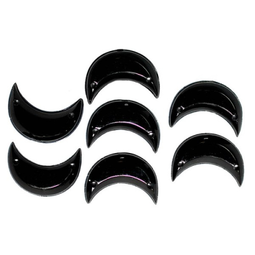  0035 10*16мм черный Стразы пришивные "Месяц" (упаковка 1000 штук)  ТриКатушки