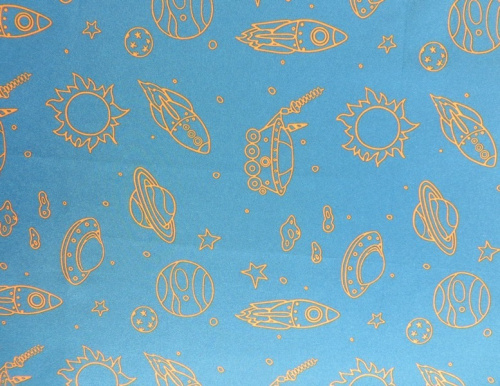  Ткань курточная детская  Дьюспо 240T WR PU цв.Cosmos корсар  ТриКатушки