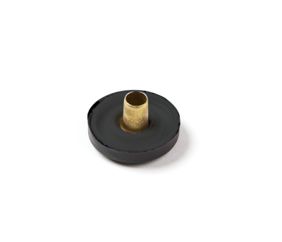  Кнопка 15мм Альфа с пластиковой крышкой SOFT TOUCH+3 части Оксид  сталь (уп 720шт)NS  ТриКатушки