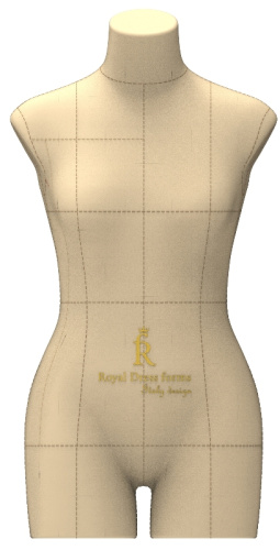  Портновский манекен Monica, Женский, р.44, цв. Бежевый, на подставке "Милан"  ТриКатушки