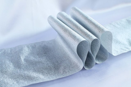  Лента парча-125 арт.С3298Г17/1 ширина 125мм (упаковка 20 метров) цв.серебро  ТриКатушки