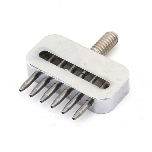  Пробойник строчный круглый 6 зубов (шаг 5мм, д. 1,2мм) PROKNOPKA  ТриКатушки