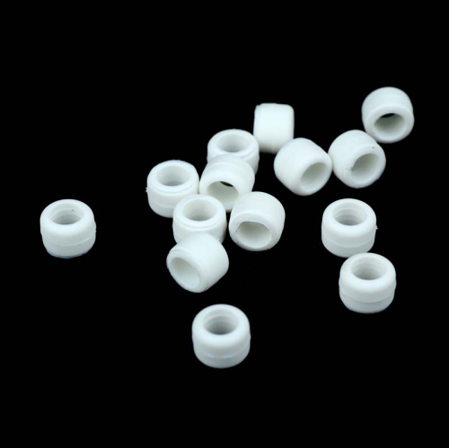  Ограничительное кольцо (Наконечник ) для шнура ОК-1 (уп.100/1000 шт.) цв.Белый  ТриКатушки