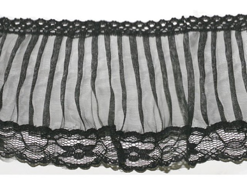  310 черный РЮШИ ширина 80мм (намотка 50 ярдов = 46 метров)  ТриКатушки