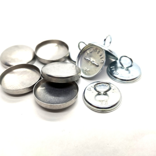  Заготовка для обтяжки пуговиц №32 (20,5мм) СТАЛЬ с увеличенным ушком(уп 10шт) "Proknopka"  ТриКатушки