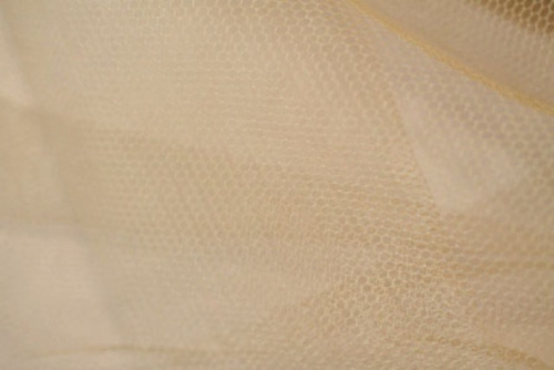  Сетка CHAN-1, жесткая (фатин), 100%-ПЭ, 22 г/м2, ш.180см, 14-1116 - бежевая  ТриКатушки