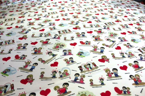  Габардин принт арт 1010 цв 53 э , Плотность 270г/м.пог, ширина 150 см, состав 100% ПЭ  ТриКатушки