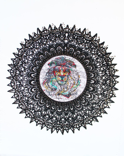  Термотрансфер аппликация многослойная арт.№01, 27см*27см  ТриКатушки