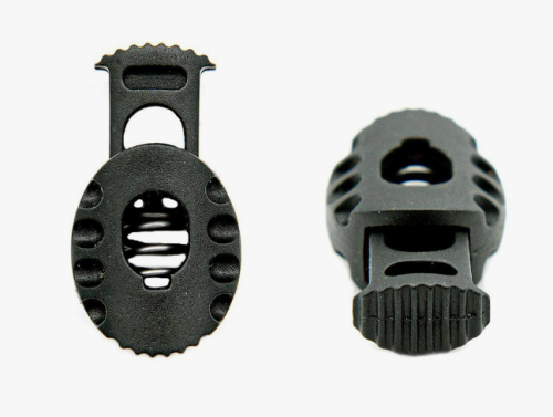  Фиксаторы для шнура 27010 сб Цв. Черный (уп.50/250/1000 шт)  ТриКатушки