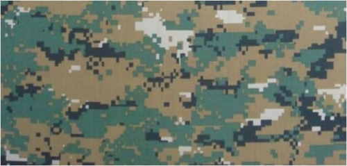  Ткань Т/С 120г/м2 КАМУФЛЯЖ (военка) ш.150+-2 см. 65ПЭ/35ХЛ ВО D2 Цифра зелёная  ТриКатушки