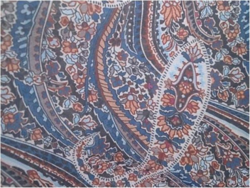  Ткань Шифон ПРИНТ ш.150см.,2010 цвет №71  ТриКатушки